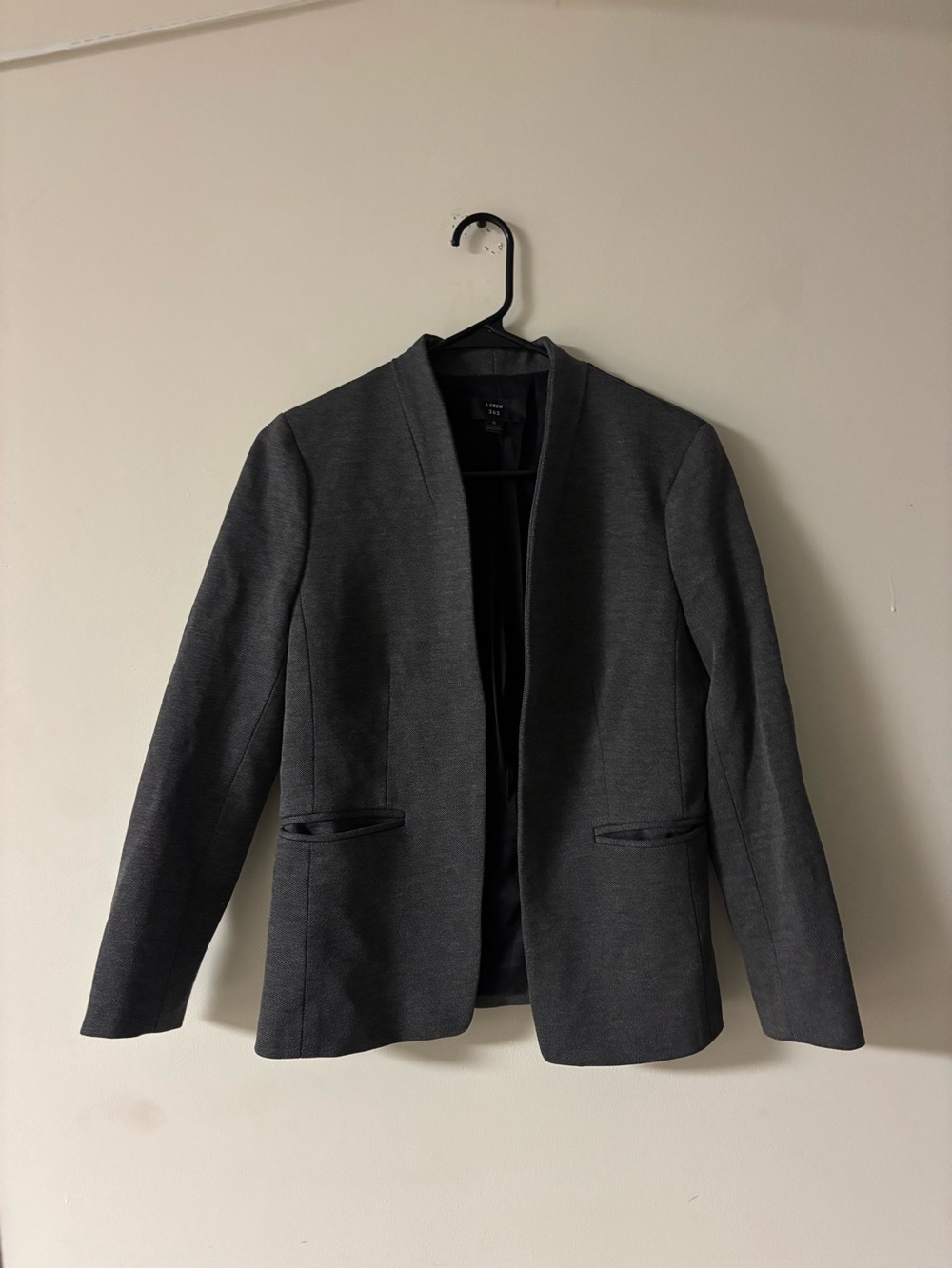 J.Crew Going-Out Blazer Stretch Twill Gray H2743 Size 6